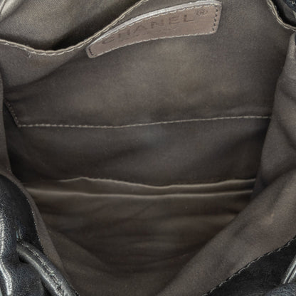 Chanel Sac CC Calfskin Dual Twin Chain Handbag