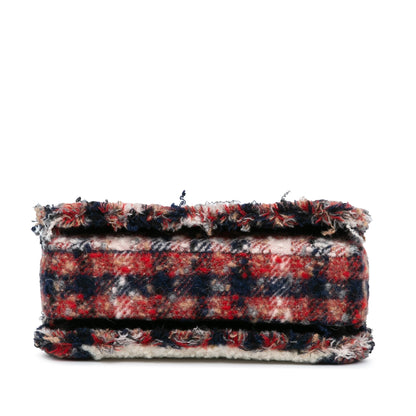 Chanel Sac CC Tweed and Shearling Single Flap