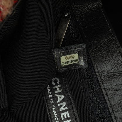 Chanel Sac CC Tweed and Shearling Single Flap