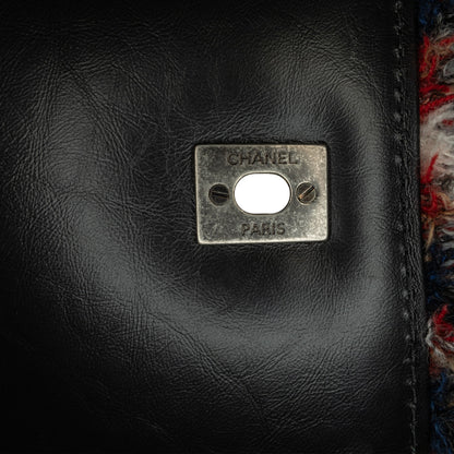 Chanel Sac CC Tweed and Shearling Single Flap