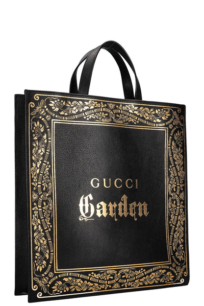 GUCCI Butterfly Convertible Soft Open Tote Black