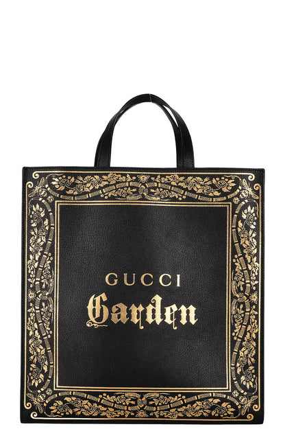 GUCCI Butterfly Convertible Soft Open Tote Black