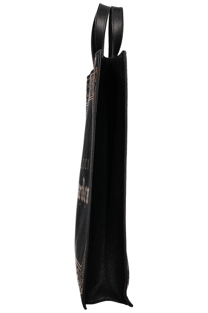 GUCCI Butterfly Convertible Soft Open Tote Black
