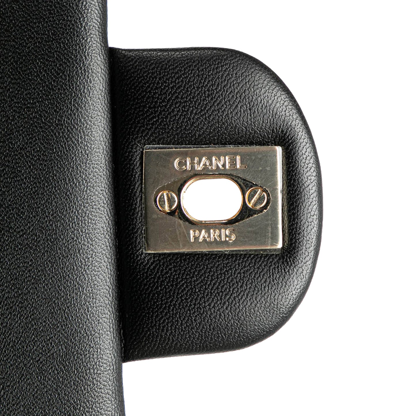 Black Chanel Mini Square Lambskin Resin Crystal Monacoco Flap Crossbody Bag