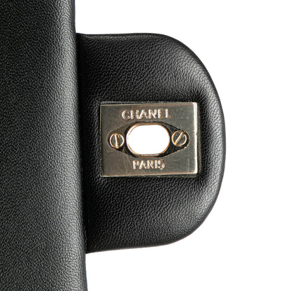 Black Chanel Mini Square Lambskin Resin Crystal Monacoco Flap Crossbody Bag