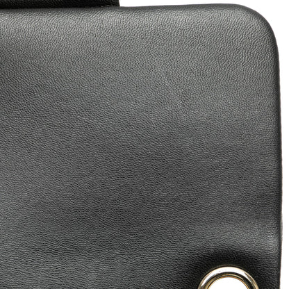 Black Chanel Mini Square Lambskin Resin Crystal Monacoco Flap Crossbody Bag