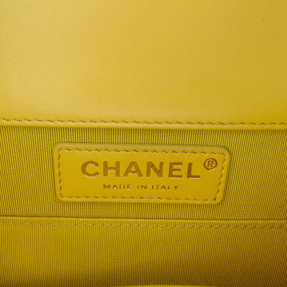 Chanel Sac Quilted Lambskin North South Boy Flap