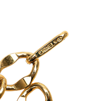 Gold Chanel Gold Plated CC Medallion Chain Belt