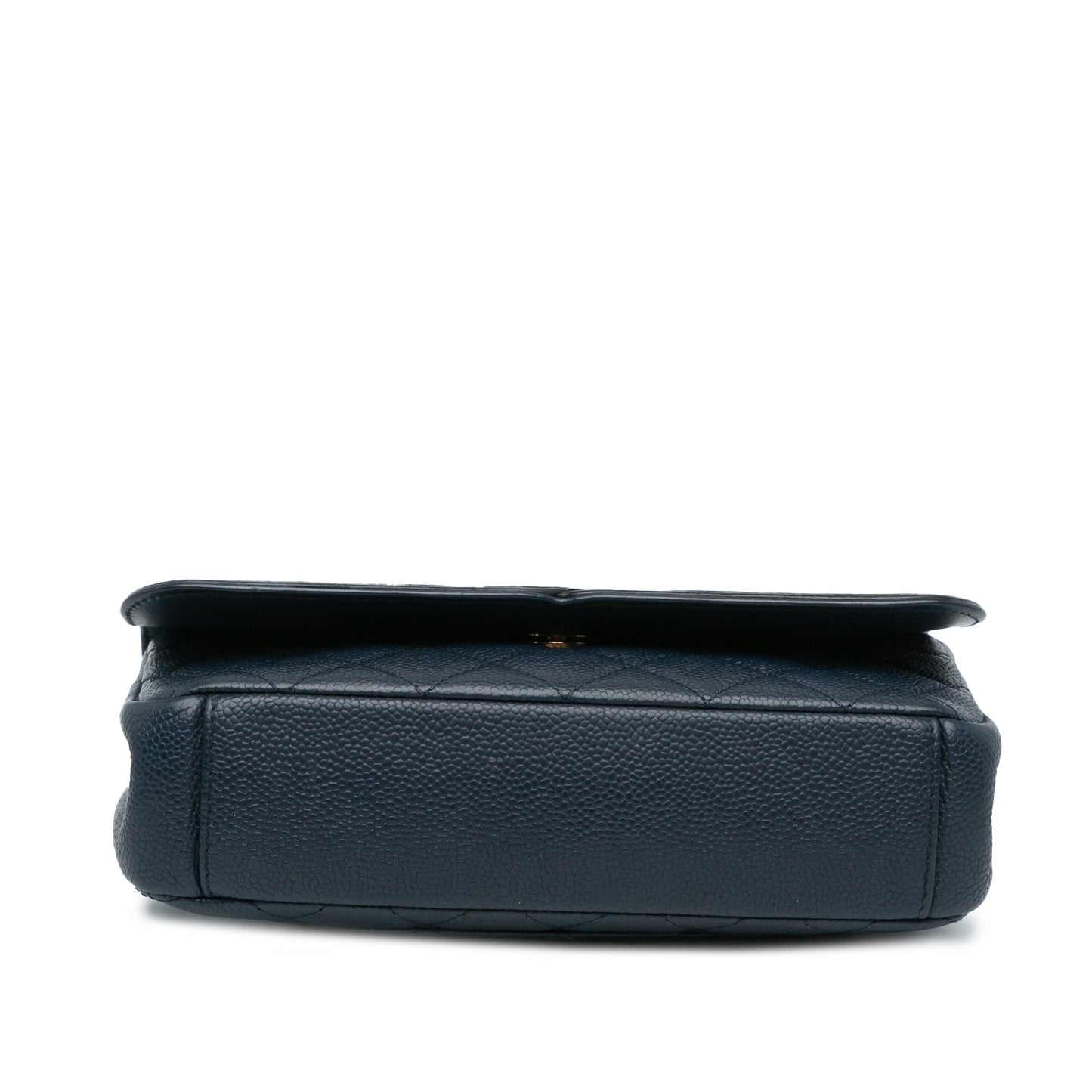 Blue Chanel Small Bicolor Caviar CC Filigree Flap Crossbody Bag