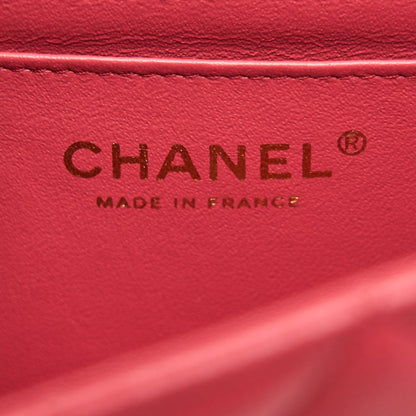 Chanel mini rectangular cavier 17c Coral Pink LGHW