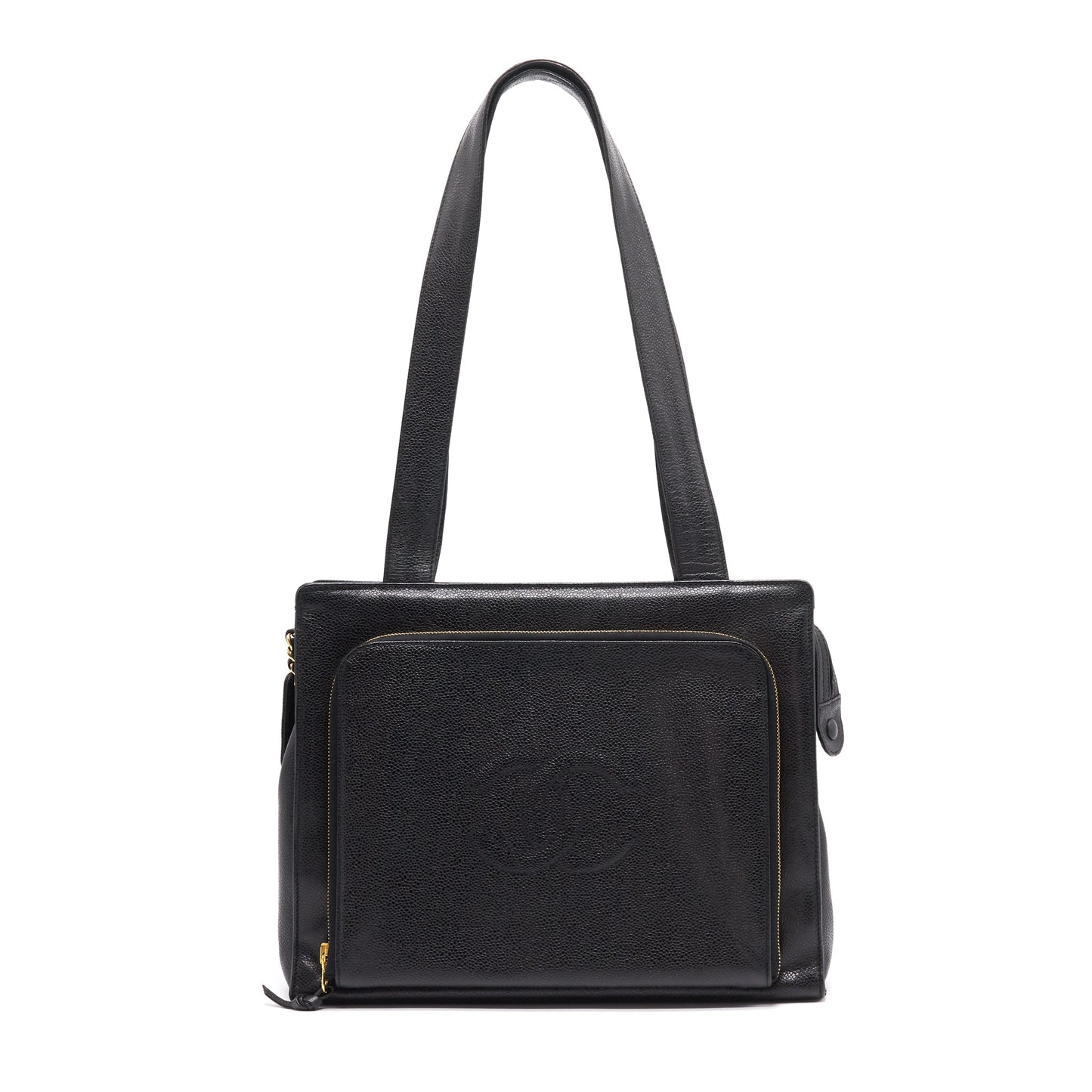 Chanel Cavier Shoulder Bag Black GHW