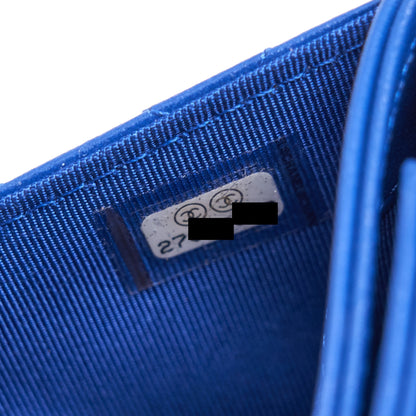 Chanel Classic Pouch Blue SHW