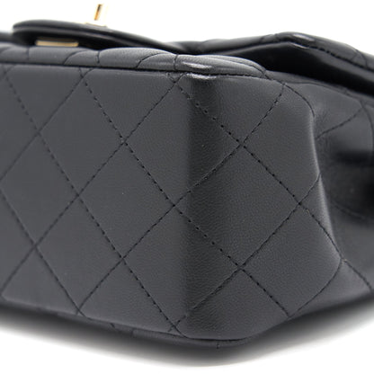Chanel Mini Square Lambskin Black LGHW