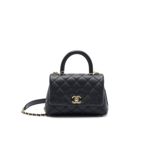 Chanel Coco Handle Extra Mini Black LGHW