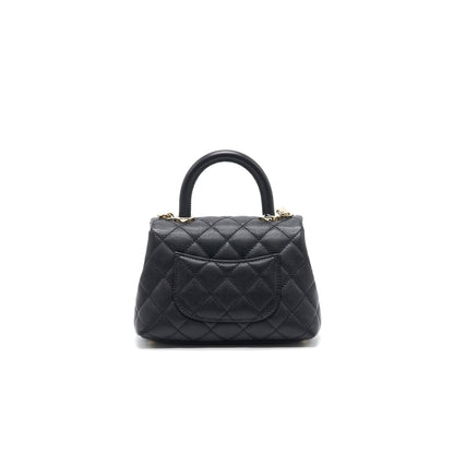 Chanel Coco Handle Extra Mini Black LGHW serial30