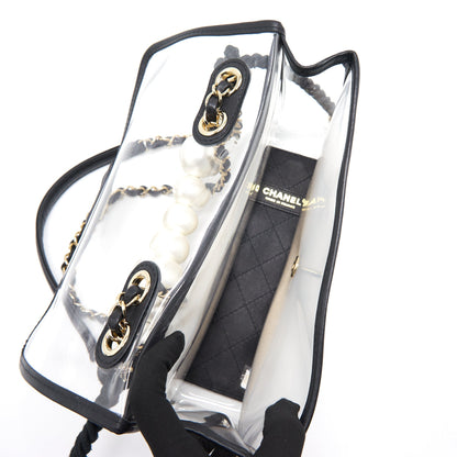 Chanel Transparent "Sand By The Sea" Pearl Flap Bag