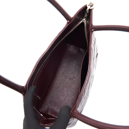 Chanel Cavier Medallion Tote Burgundy