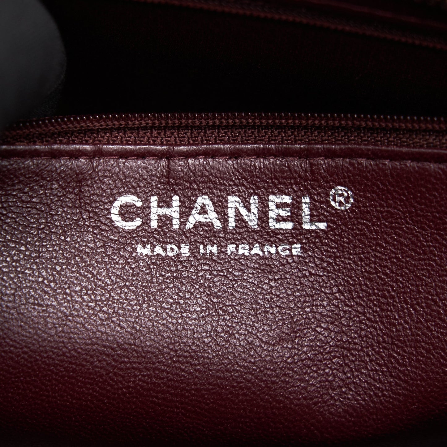 Chanel Cavier Medallion Tote Burgundy