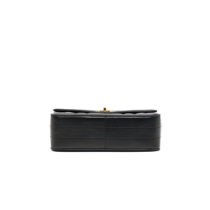 Chanel Vintage Lambskin Kelly Bag black GHW