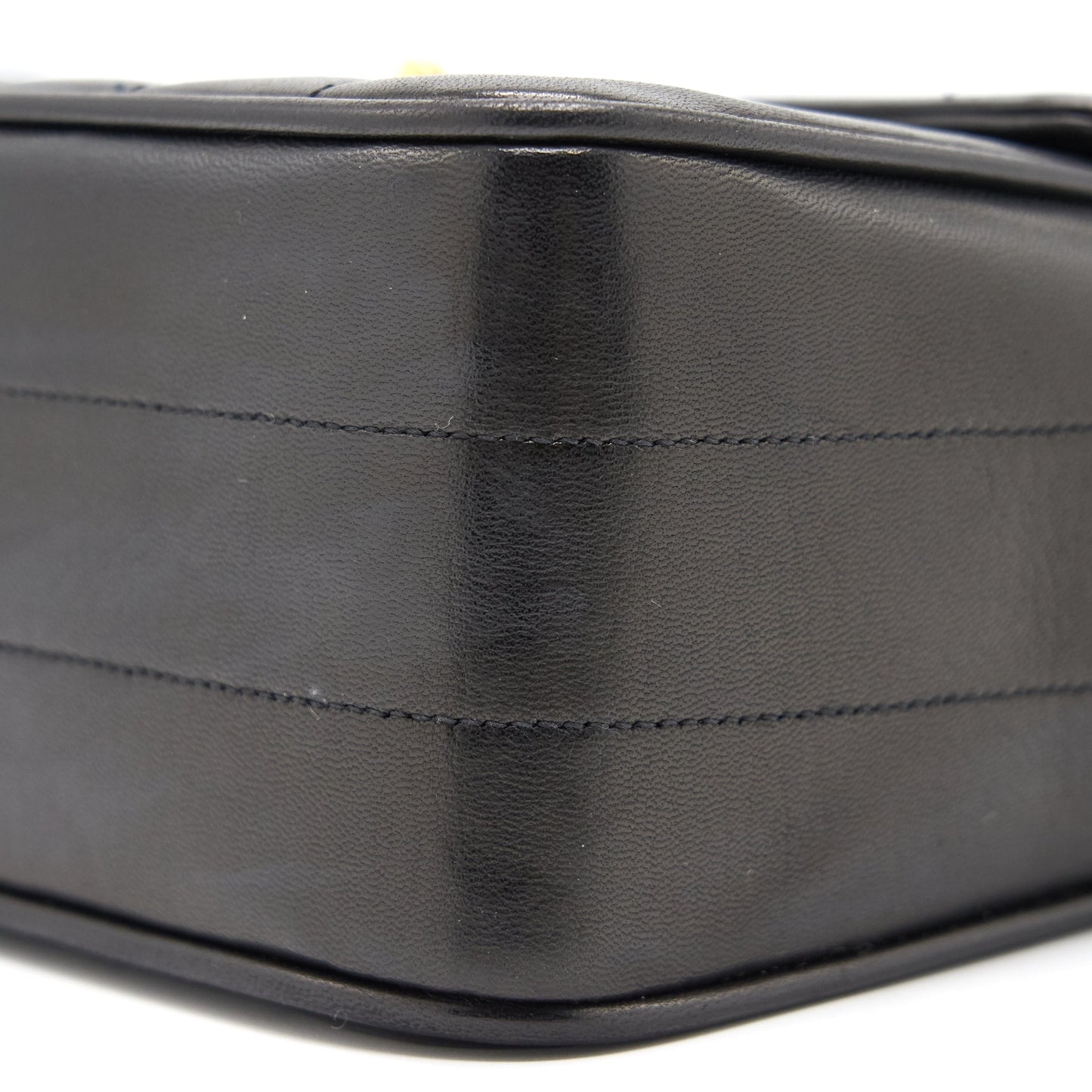 Chanel Vintage Lambskin Kelly Bag black GHW