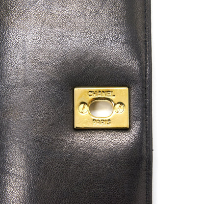 Chanel Vintage Lambskin Kelly Bag black GHW