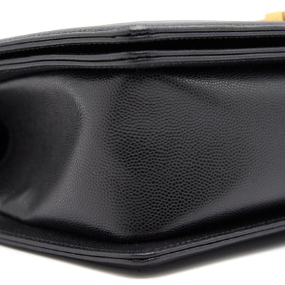 Chanel Boy Chanel Handbag Caviar Black GHW