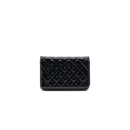 Chanel Wallet on Chain Patent leather black SHW