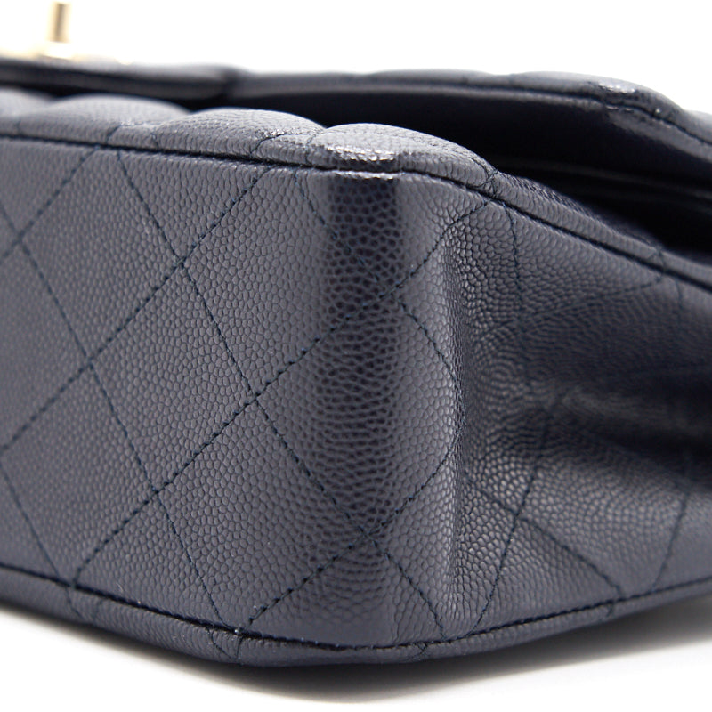 Chanel medium 25cm Classiccal double flap cavier Navy LGHW year 2020