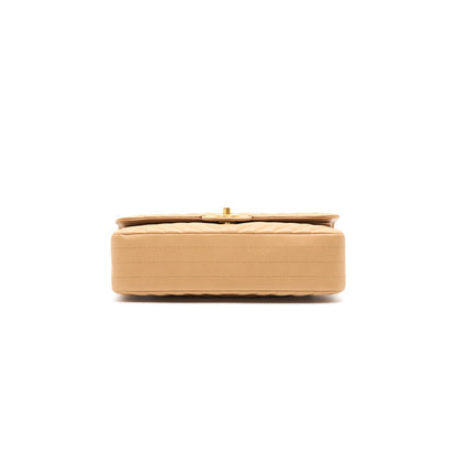 Chanel Medium Classic Flap Dark beige with GHW