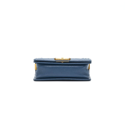 Chanel Small Leboy Cavier Dark Blue GHW