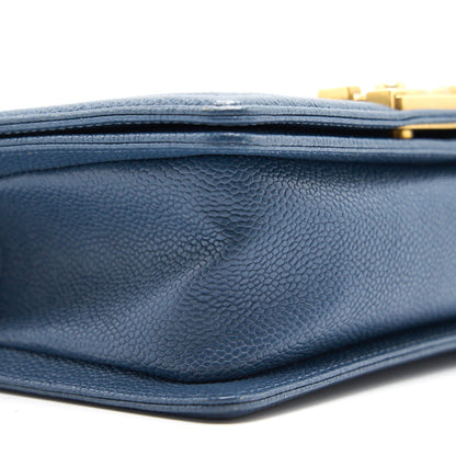 Chanel Small Leboy Cavier Dark Blue GHW
