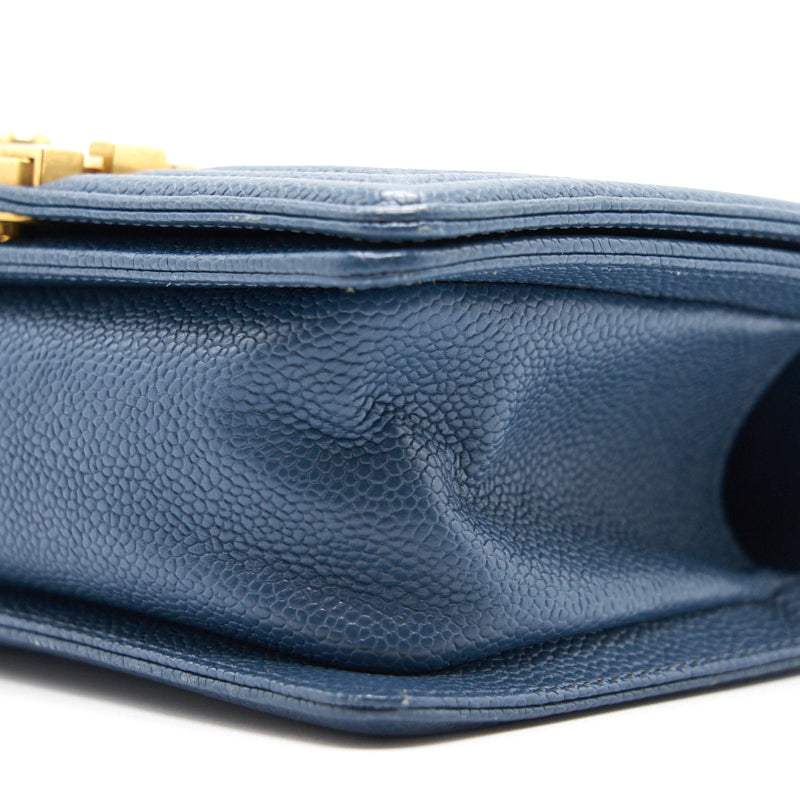 Chanel Small Leboy Cavier Dark Blue GHW