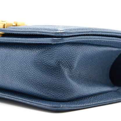 Chanel Small Leboy Cavier Dark Blue GHW