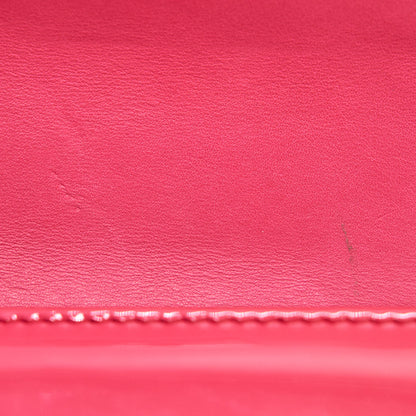 Chanel Small Leboy Patent Leather Pink Ruthenium Hardware