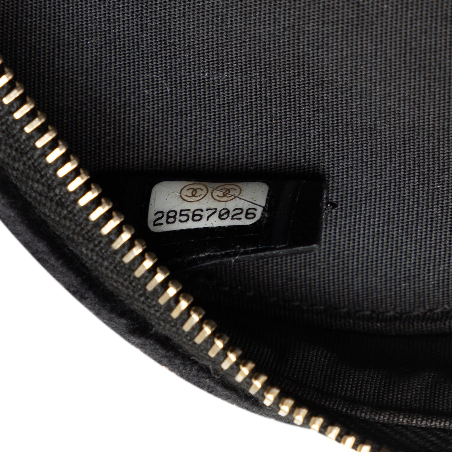 Black Chanel Velvet Pearl Sequin Round Crossbody