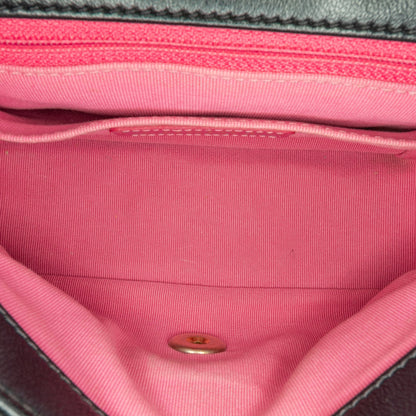 Chanel Sac Mini Square Lambskin Pearl Samba Flap