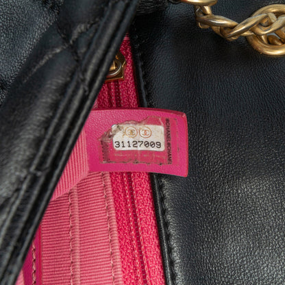 Chanel Sac Mini Square Lambskin Pearl Samba Flap