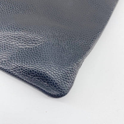 Chanel Black Leather Clutch