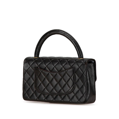 Black Chanel Medium Classic Lambskin Kelly Flap Bag