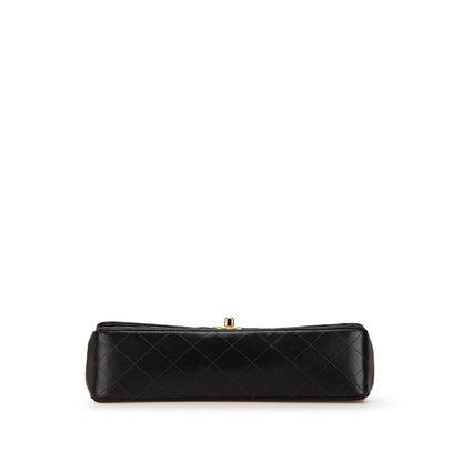 Black Chanel Medium Classic Lambskin Kelly Flap Bag
