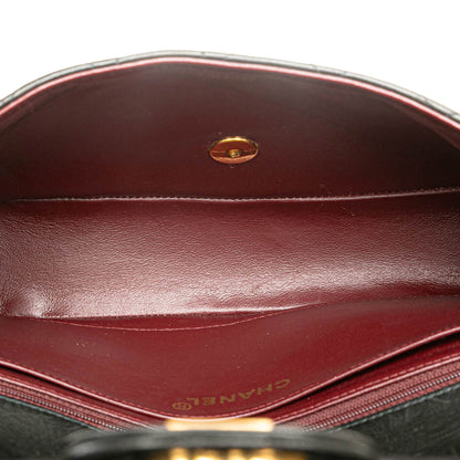 Black Chanel Medium Classic Lambskin Kelly Flap Bag
