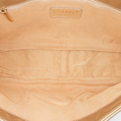 Gold Chanel Quilted Calfskin Ca D'Oro Flap Shoulder Bag