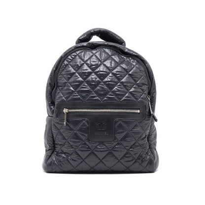 Chanel Black Quilted Nylon and Leather Coco Cocoon Backpack