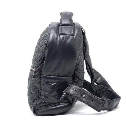 Chanel Black Quilted Nylon and Leather Coco Cocoon Backpack