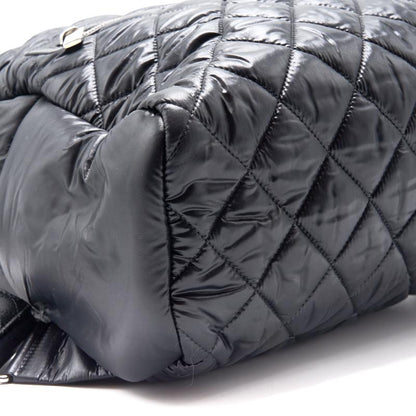 Chanel Black Quilted Nylon and Leather Coco Cocoon Backpack