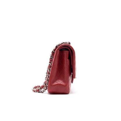 Chanel Classical Double Flap Medium Red