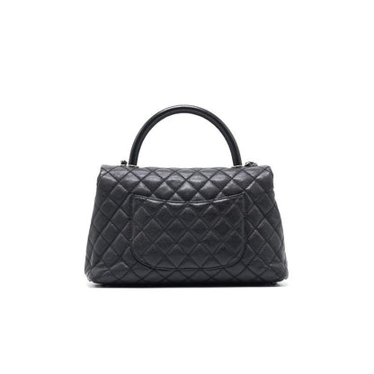 Chanel Cavier Medium Coco Handle Flap Bag with Top Handle