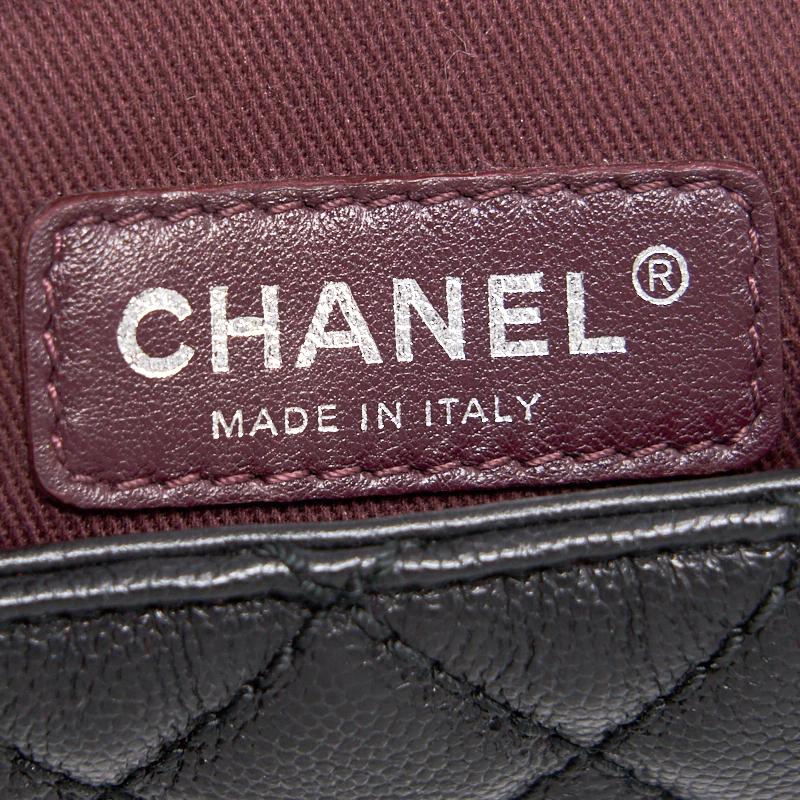 Chanel Cavier Medium Coco Handle Flap Bag with Top Handle