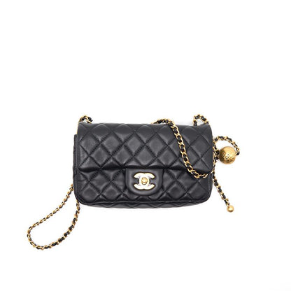 Chanel 20s pearl crush rectangular mini flap bag