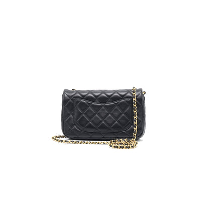 Chanel 20s pearl crush rectangular mini flap bag